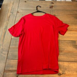 Plain red shirt